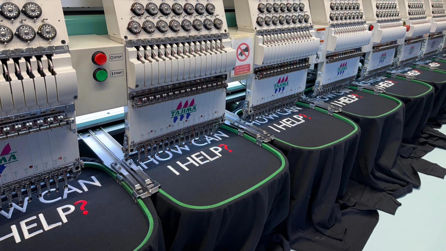 <p>Embriodery Machine Stitching Logo onto Workwear</p>
